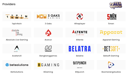 games developers at teaspins