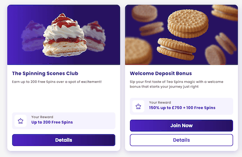 teaspins sign up offer